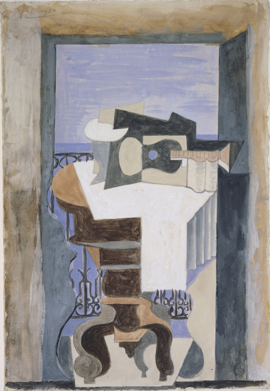 Picasso 1919 Still Life in Front of an Open Window at Saint-Raphael